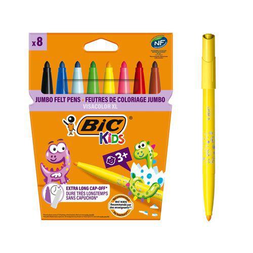 Etui de 8 feutres grosse pointe Visacolor Bic thumbnail image 1