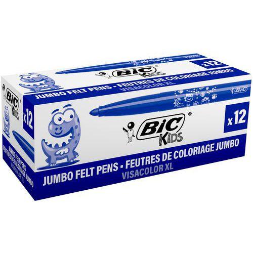 Feutre grosse pointe Visacolor Bic (Boîte de 12) - bleu foncé thumbnail image 1