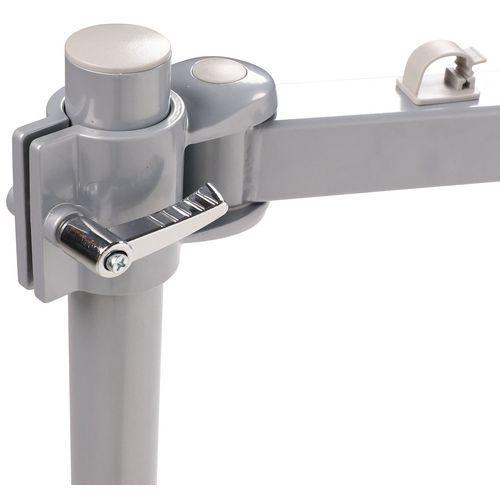 Illustration de : Support pour écran ajustable en hauteur - Manutan Expert