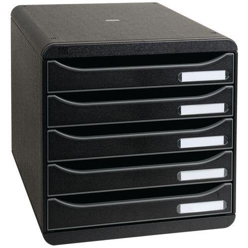 Module de classement Big Box Plus noir 5 Tiroirs - Exacompta thumbnail image 1