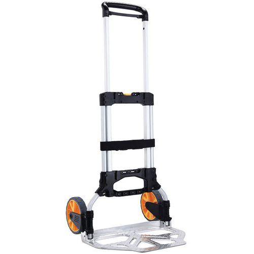 Illustration de : Diable pliant aluminium - Force de 75 kg à 150 kg