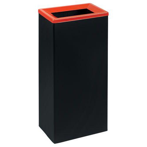 Poubelle tri selectif noir/rouge 42l thumbnail image 1