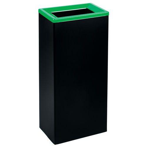Poubelle tri selectif noir/vert 42l thumbnail image 1