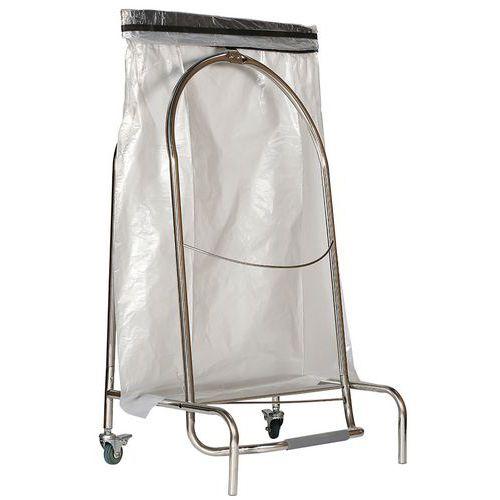 Illustration de : Support sac poubelle à clapet - Manutan Expert