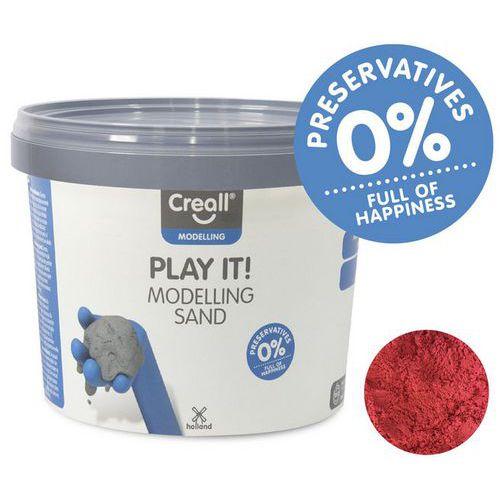 Seau 750g sable magique CREALL - rouge thumbnail image 1