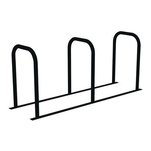 Borne vélos en U reliée 3U peinte noir profond thumbnail image 1