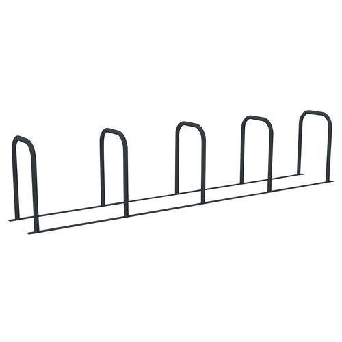 Borne vélos en U reliée 5U peinte gris anthracite thumbnail image 1