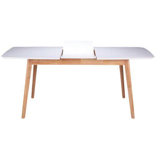 Table réunion Enma extensible 120 150x75x80 cm Chêne/Blanc thumbnail image 1