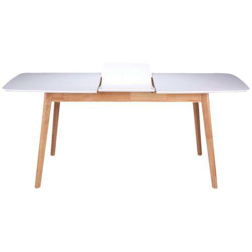 Table réunion Kenna extensible 140 180x75x80 cm Chêne/Blanc thumbnail image 1