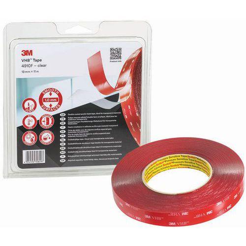 Ruban adhésif mousse acrylique double face transparente VHB - 4910 F - 3M thumbnail image 1