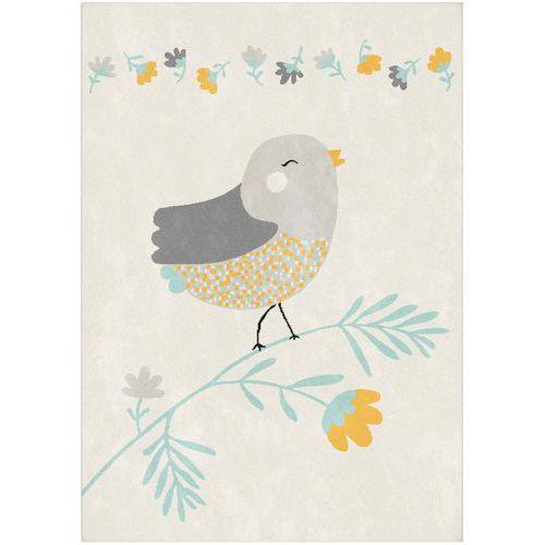 Tapis oiseau gris 120x170 cm - Beige thumbnail image 1