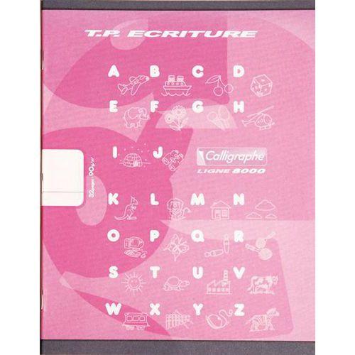 Illustration de : Cahier maternelle 32 pages 17x22 90g double ligne 5mm - Calligraphe