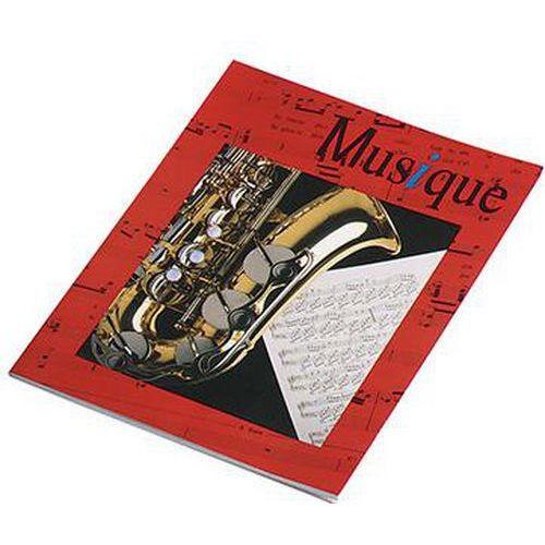 Illustration de : Cahier musique A4 24 pages musique - 24 pages seyes