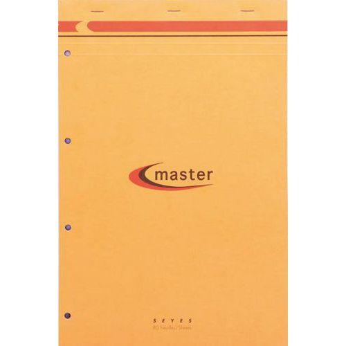Bloc notes étudiant 80 feuilles 80g 21x31,5 cm seyes perforé 4 trous A4 feuille détachable thumbnail image 1