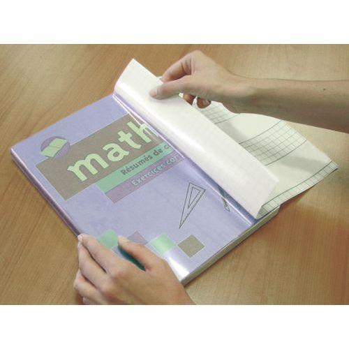 Illustration de : Feuille couvre livre adhésive