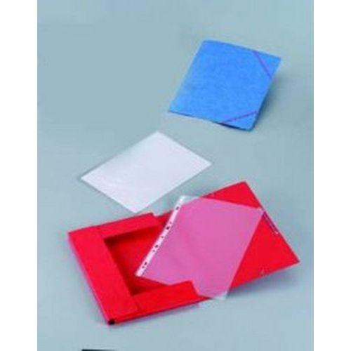 Chemise 390g à élastiques pour format A4 carte lustrée - Jaune (Paquet de 10) thumbnail image 1