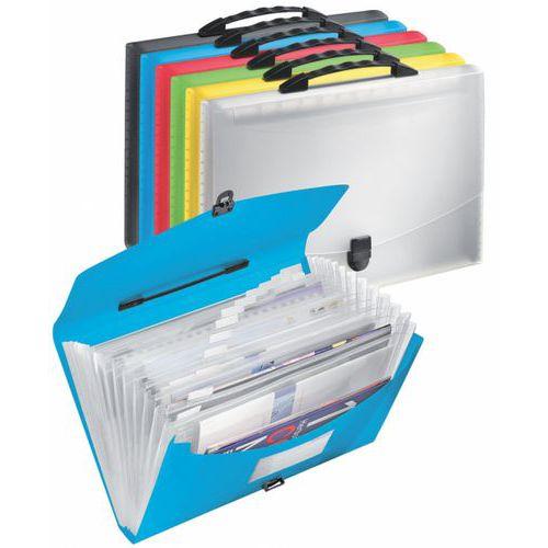 Illustration de : Trieur 12 compartiments polypropylène pour format A4 - Esselte