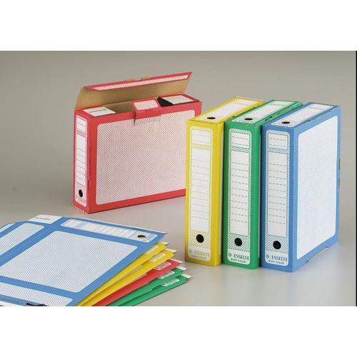 Lot de 10 boites archives dos de 8 cm couleurs assorties pour format A4 thumbnail image 1