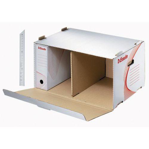 Illustration de : Container pour 6 boites archives dos: 8cm 55x35x27cm - Esselte