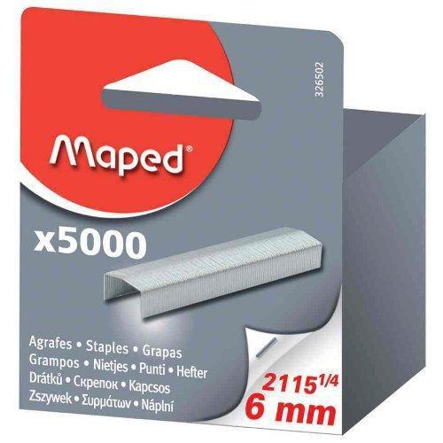 Illustration de : Boite de 5000 agrafes type sp 19 - Maped