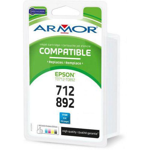Cartouche encre couleur 1jet0181 compatible Epson C13T07124012 - cyan thumbnail image 1