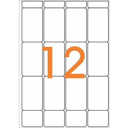 Illustration de : Etui 192 étiquettes 56 x 34 mm - Apli