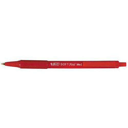 Illustration de : Stylo bille pointe moyenne rétractable “Soft Feel” - Bic