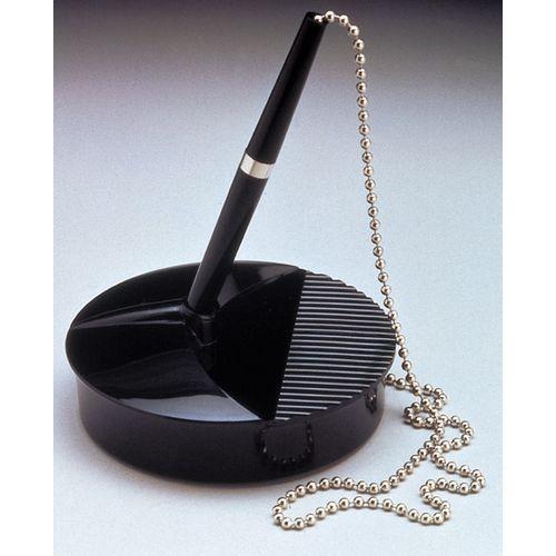 Illustration de : Stylo bille bleu sur socle - Fellowes