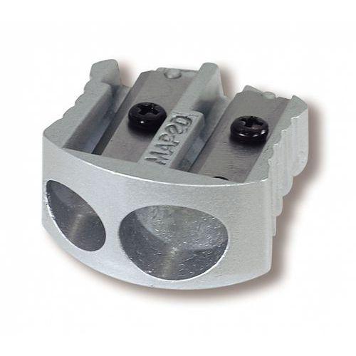 Illustration de : Taille-crayons métal 2 trous - Maped
