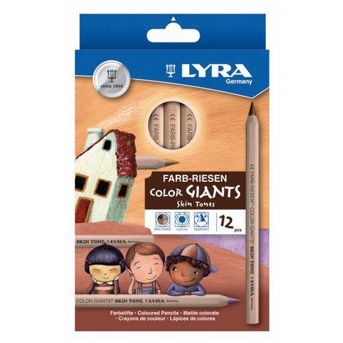 Etui 12 crayons géants couleurs Lyra couleurs de peau thumbnail image 1