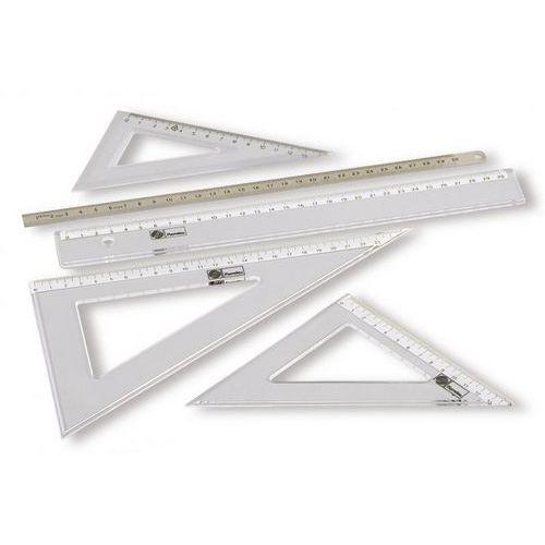 Illustration de : Equerre plastique 20 cm, 60° - Purple