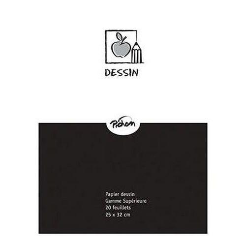 Illustration de : Pochette 10 feuilles blanc ja canson 160 g - 25x32