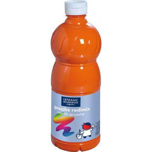 Flacon 1 litre gouache redimix lefranc bourgeois - orange thumbnail image 1