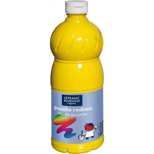 Flacon 1 litre gouache redimix lefranc bourgeois - jaune primaire thumbnail image 1