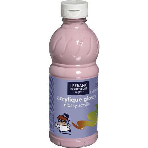 Flacon 500 ml, couleurs acryliques glossy lefranc & bourgeois - rose bonbon thumbnail image 1