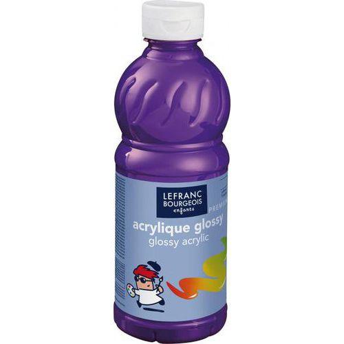 Flacon 500 ml, couleurs acryliques glossy lefranc & bourgeois - violet thumbnail image 1