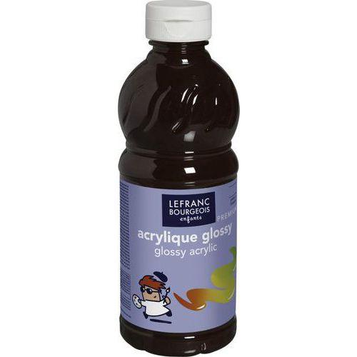 Flacon 500 ml, couleurs acryliques glossy lefranc & bourgeois - chocolat thumbnail image 1