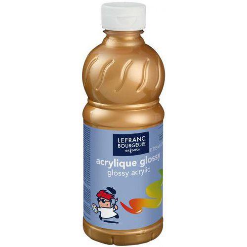 Flacon 500 ml, couleurs acryliques glossy lefranc & bourgeois - or thumbnail image 1