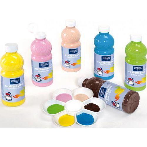 Illustration de : Assortiment 6 flacons 500 ml couleurs vitaminées - Lefranc Bourgeois