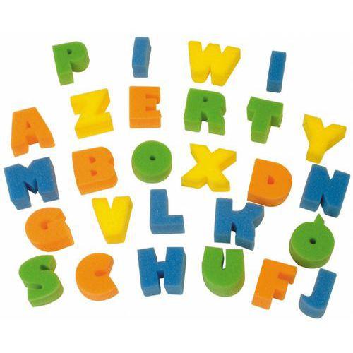 Illustration de : Sachet lettres et chiffres en mousse (37 pièces) 45x40 mm