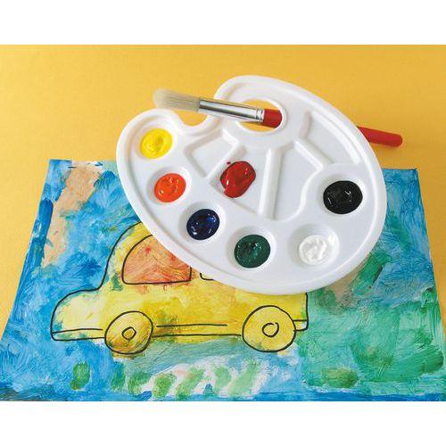 Illustration de : Palette gouache 10 alvéoles