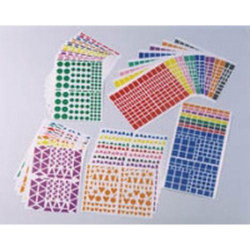 Pochette 40 feuilles gommettes (4900 gommettes) - carrées thumbnail image 1