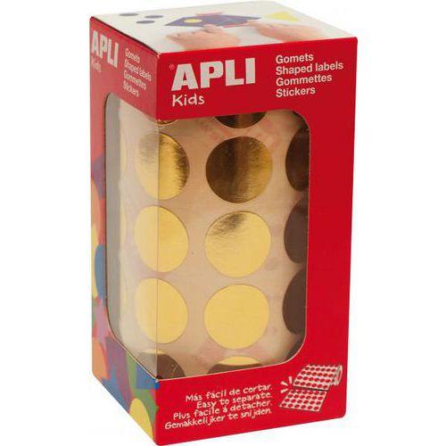 Lot de 3 rouleaux gommettes rondes 20mm thumbnail image 1