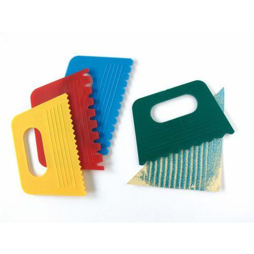 Lot de 4 peignes à cran en plastique rigide thumbnail image 1