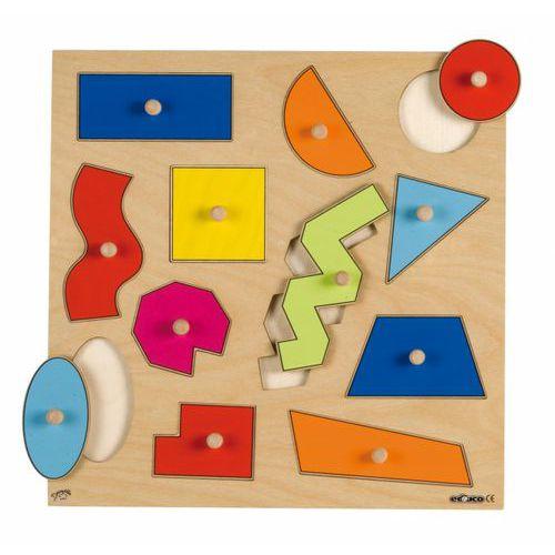 Illustration de : Encastrement formes et couleurs - Educo