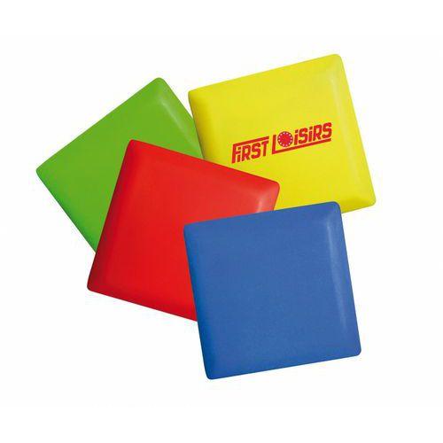 Illustration de : Lot de 4 galets carres souples