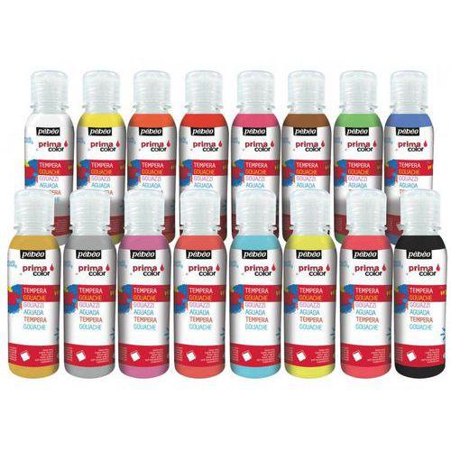 Assortiment de 16 flacons de 150ml gouache Primacolor - Pébéo fullname image