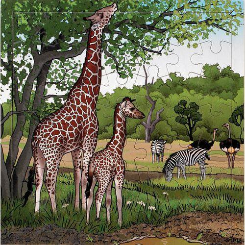 Illustration de : Puzzle girafes - 49 pièces - Rolf