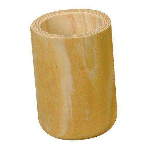 Illustration de : Pot à crayons bois H 90mm Ø 60mm