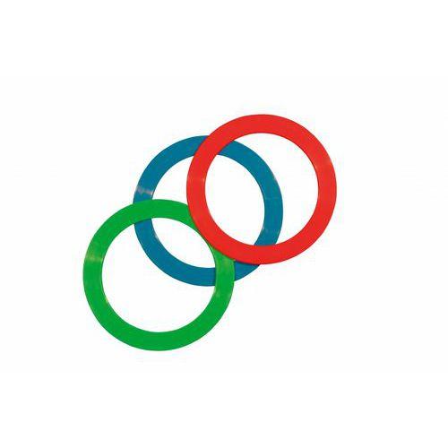 Illustration de : Lot de 12 anneaux de jonglage